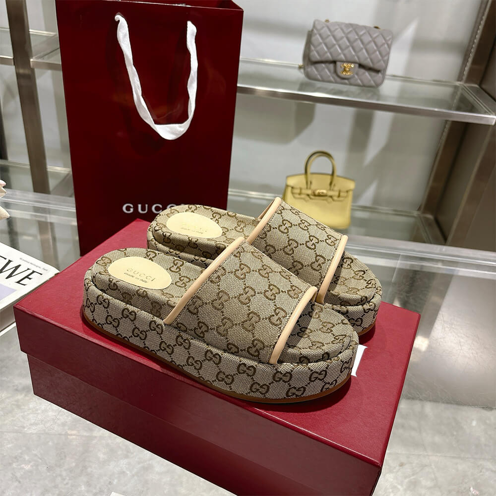 GUCCI Women s GG platform sandal