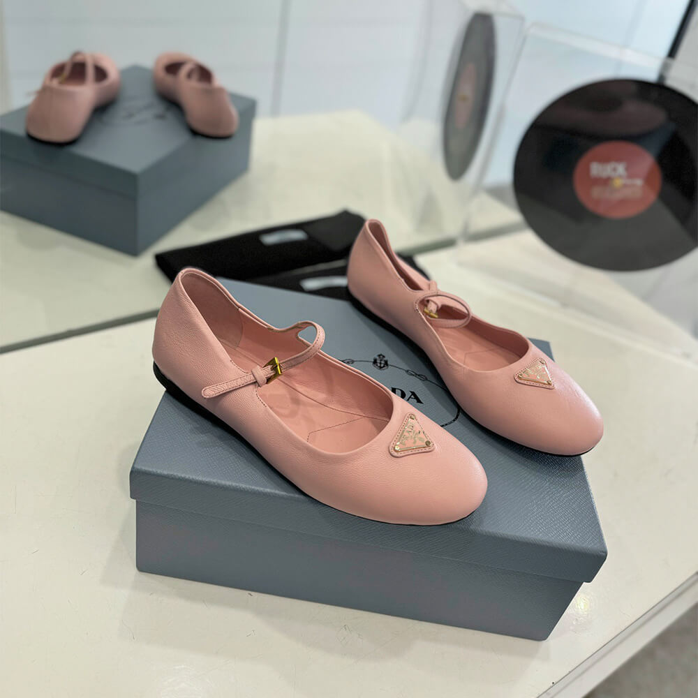 PRADA Nappa leather ballerinas